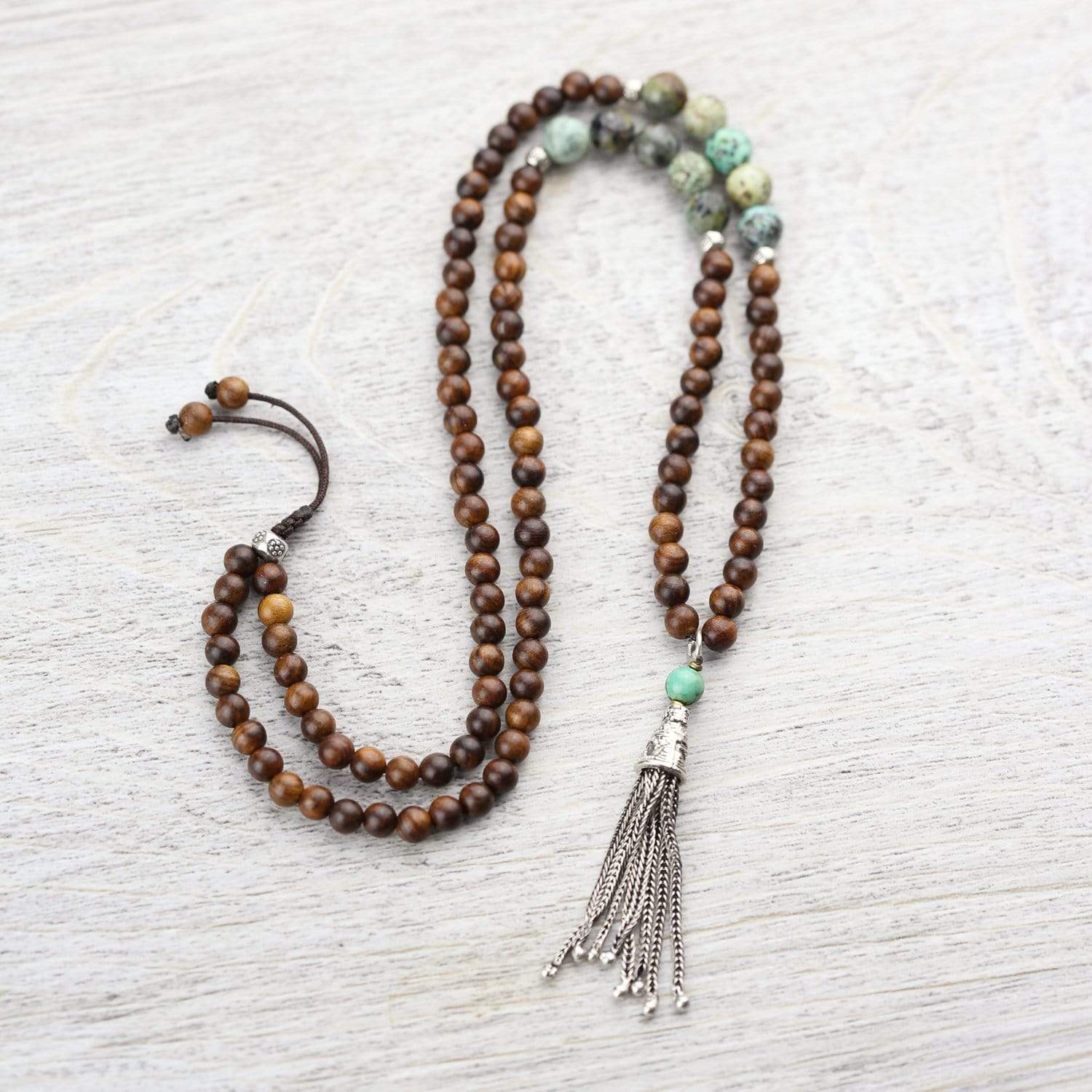 Growth and Nature Mala Beads - Authentic 108 Buddhist Meditation Prayer Necklace for Yoga, Mindfulness & Spiritual Healing | Perfect for Meditation, Stress Relief & Positive Energy