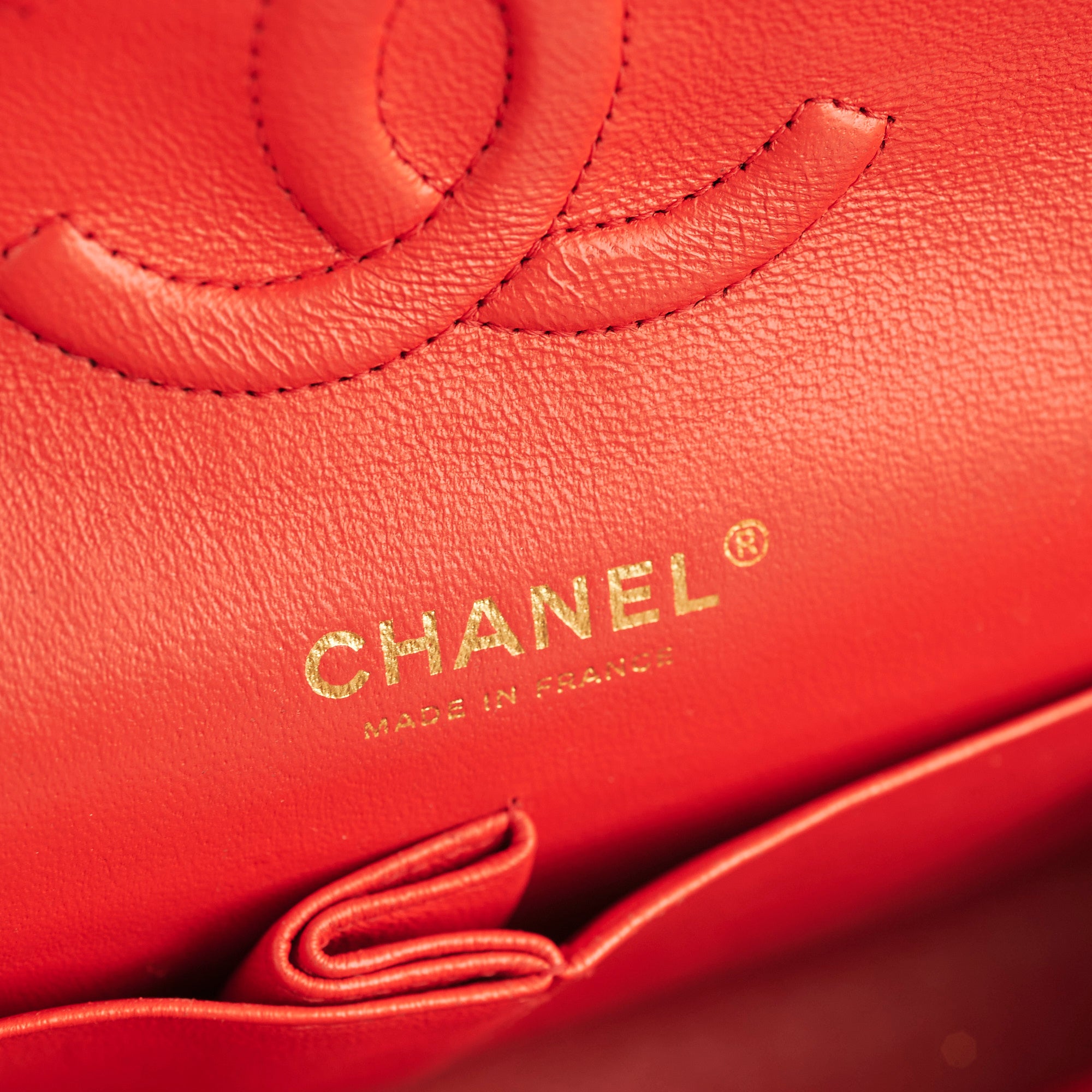 Chanel Medium/Large Classic Double Flap Bag in Red | Luxury Designer Handbag for Women | Perfect for Parties, Weddings & Everyday Elegance