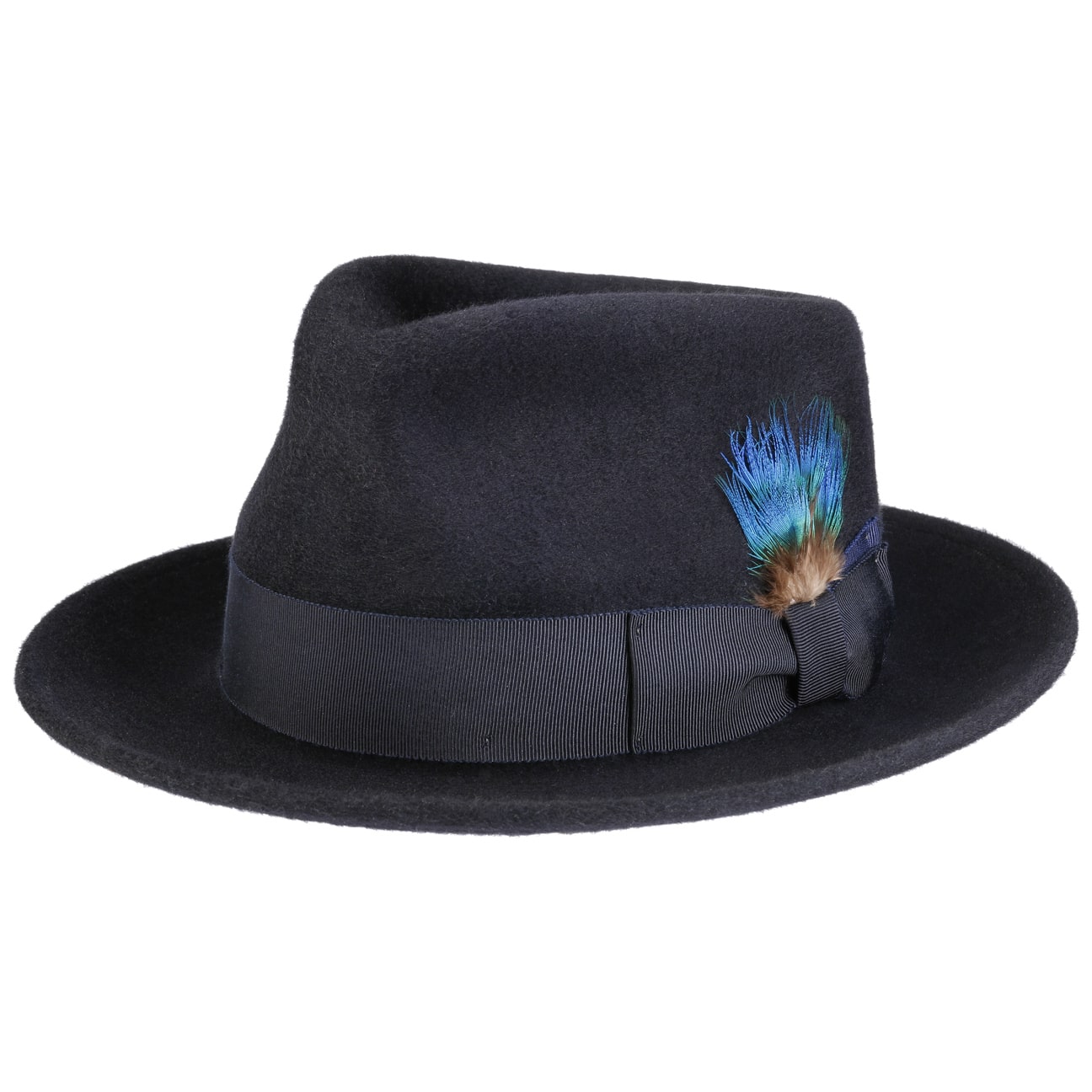 JJ Hats Teardrop Fedora Lite Felt Hat for Men & Women - Stylish Vintage Fashion Accessory for Outdoor, Travel, and Special Occasions
