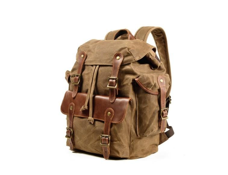 Vintage Large Premium Canvas Backpack Purse Bag for Women - Durable & Stylish Travel Backpack, School Bag, Work Tote - Perfect for College, Commuting & Outdoor Adventures