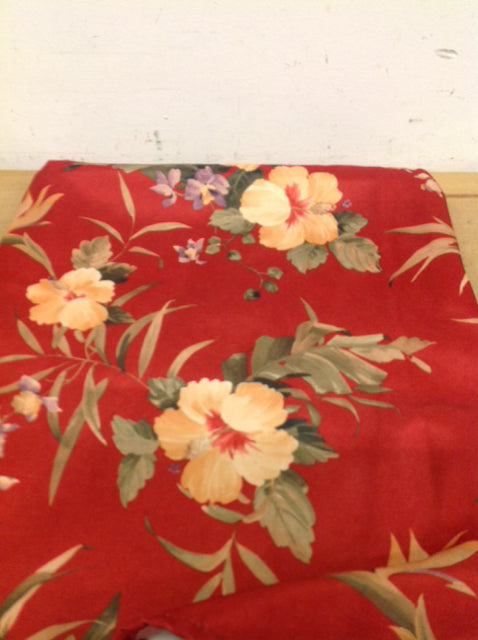 Outdoor Orange Floral Tablecloth - Waterproof Picnic Table Cover for Patio, Garden & Beach Parties - Perfect for BBQs, Family Gatherings & Outdoor Dining
