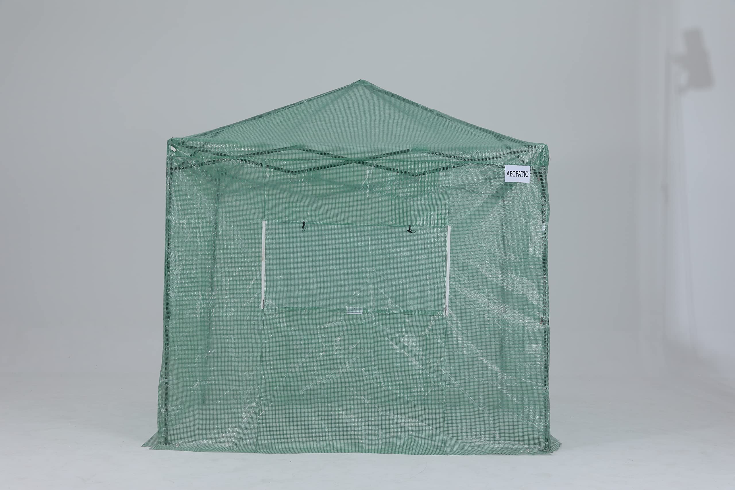 8'x8' Pop Up Greenhouse for Indoor & Outdoor Gardening - Walk-in Garden Greenhouse with Roll-Up Door & Windows | Perfect for Backyard, Patio, Balcony & Urban Farming