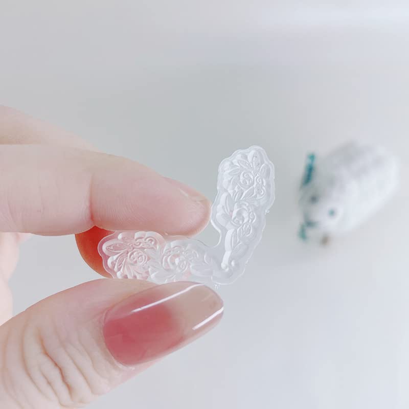 12pcs Corner Lace Flower Clear Stamps for Card Making, DIY Scrapbooking, Embossing & Album Decor - Transparent Silicone Seal Stamps for Beautiful Borders & Craft Projects - Perfect for Wedding Invitations, Journals & Handmade Greeting Cards