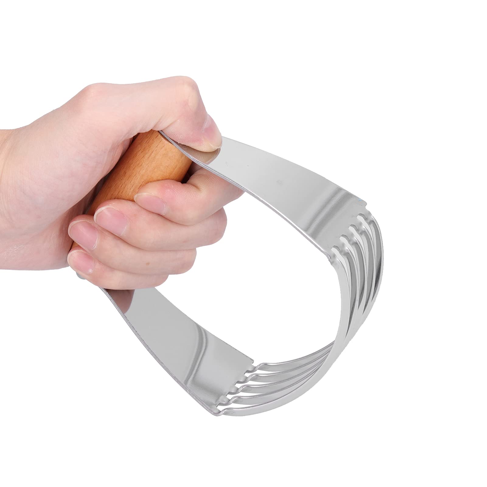 Professional Pastry Blender & Dough Cutter with Heavy Duty Stainless Steel Blades - Perfect for Baking Pies, Cookies & Pastry Dough - Ideal for Home Bakers & Professional Chefs