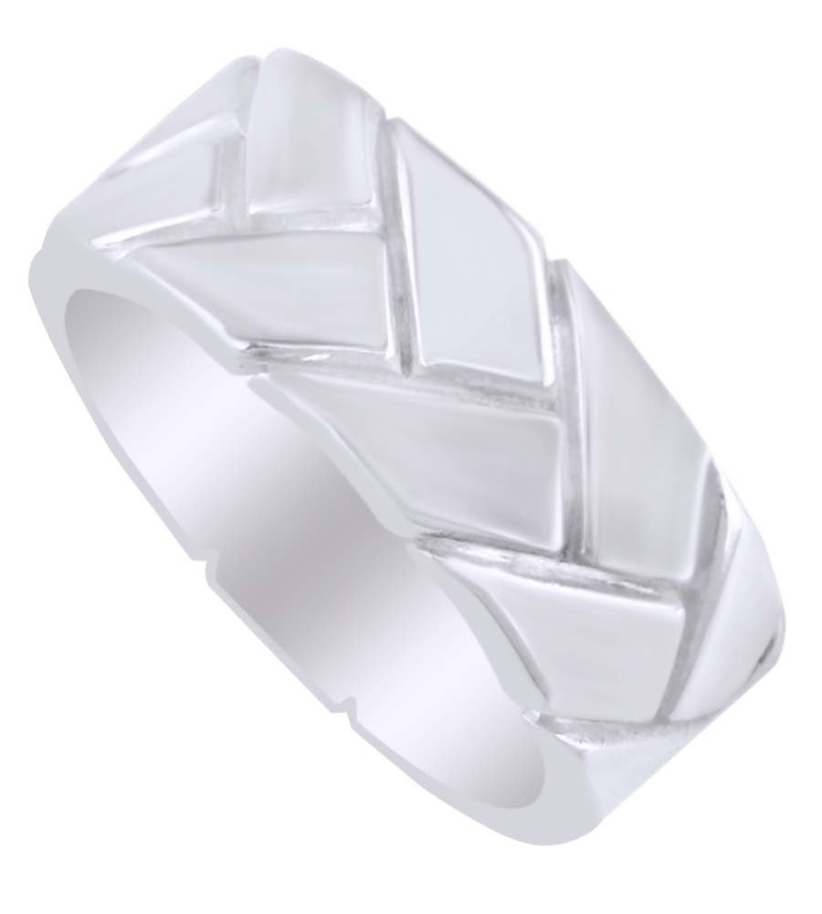 14K Gold Over Sterling Silver 9mm Men's Woven Wedding Band Ring - Perfect for Engagements, Anniversaries & Special Occasions
