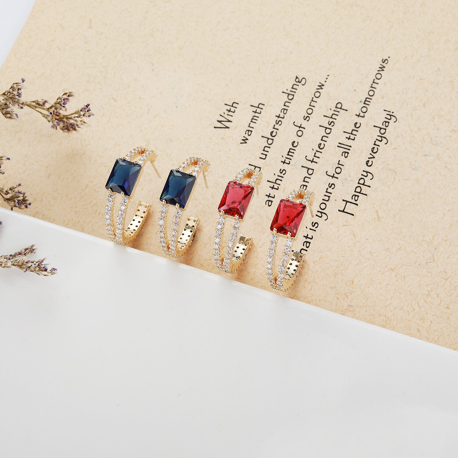 Cubic Zirconia CZ Fashion Earrings for Wedding | Crystal Bridal Jewelry | Women's Birthday Party Gift | Elegant Dangle Earrings for Bride, Girlfriend & Special Occasions