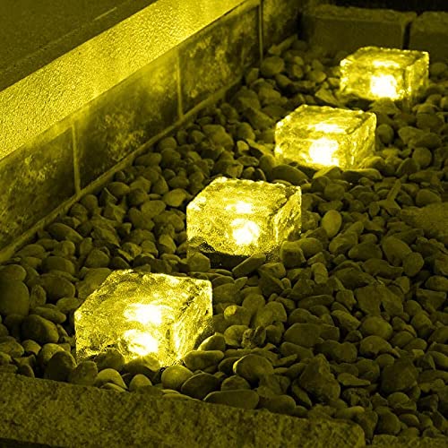 Solar Powered Outdoor Ice Cube Lights - 2.8