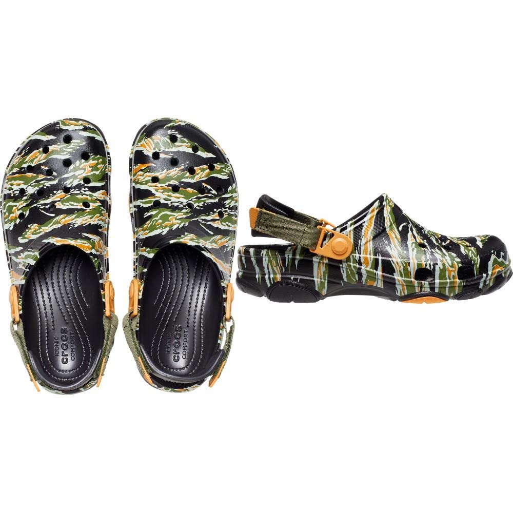 Crocs Unisex-Adult All-Terrain Camo Clog - Lightweight Comfortable Slip-On Shoes for Men & Women - Perfect for Hiking, Gardening, Beach & Outdoor Activities