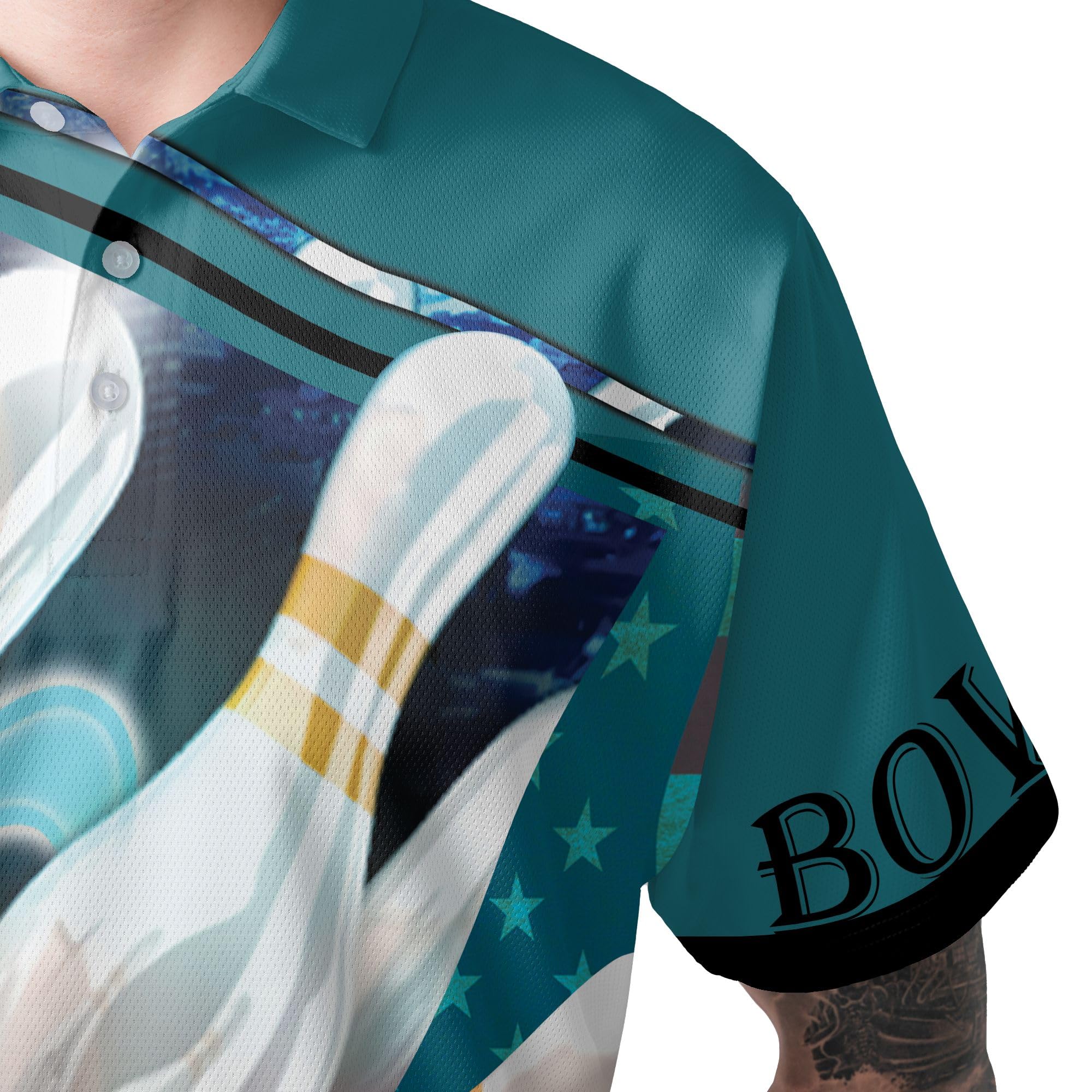 HYPERFAVOR Smart Bowling Polo Shirts for Men - Breathable Short Sleeve Performance Shirts - 3-Pack Set for Bowling Leagues & Casual Wear