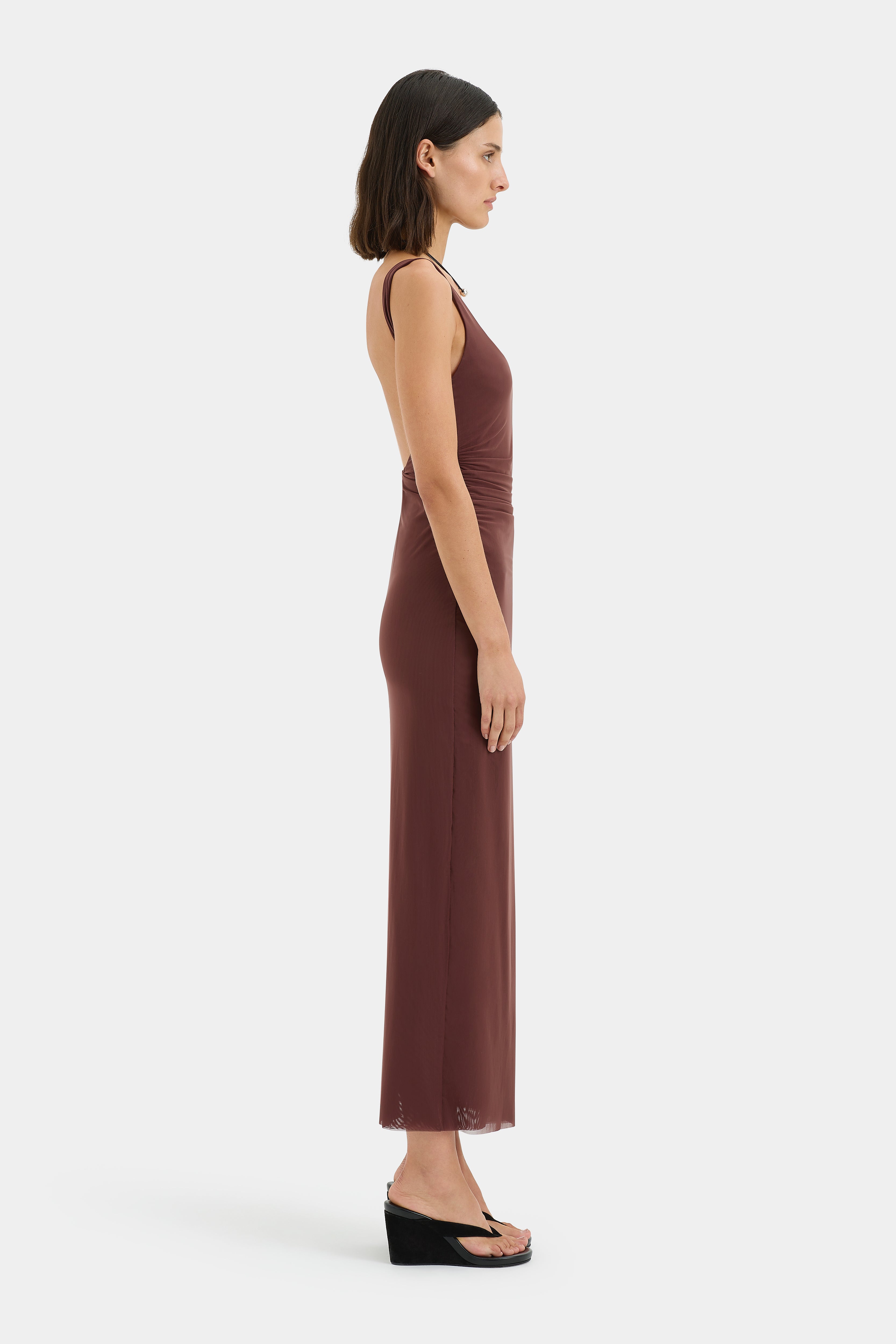 Jacques Twist Midi Dress - Flowy Summer Dress for Women, Elegant Floral Print Party Dress with Ruffle Sleeves | Perfect for Weddings, Cocktail Parties & Date Nights