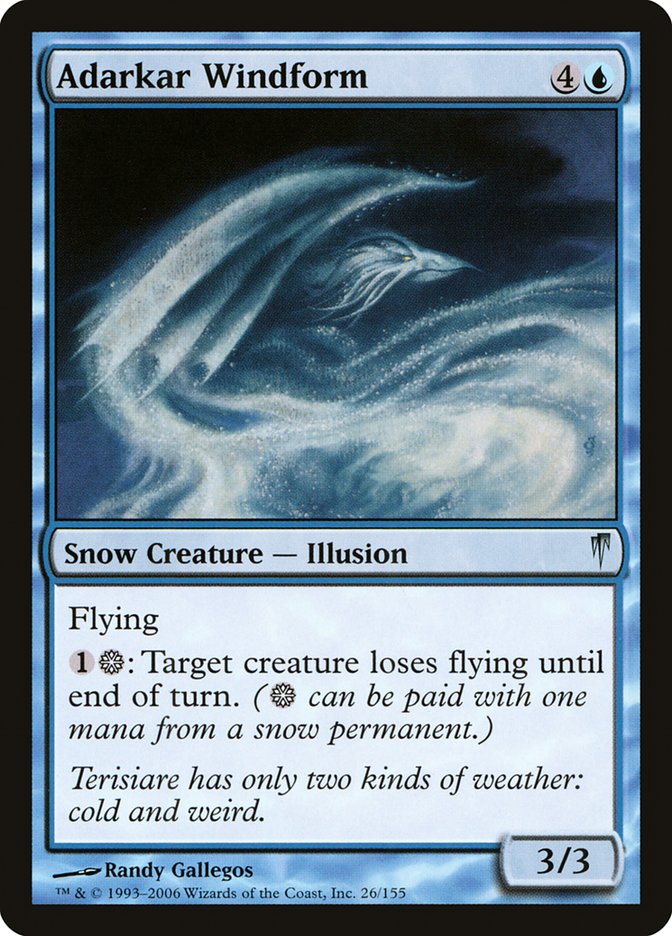 Adarkar Windform - Coldsnap MTG Card - Rare Magic: The Gathering Foil - Perfect for Commander & Modern Decks - Collectible Trading Card Game Accessory