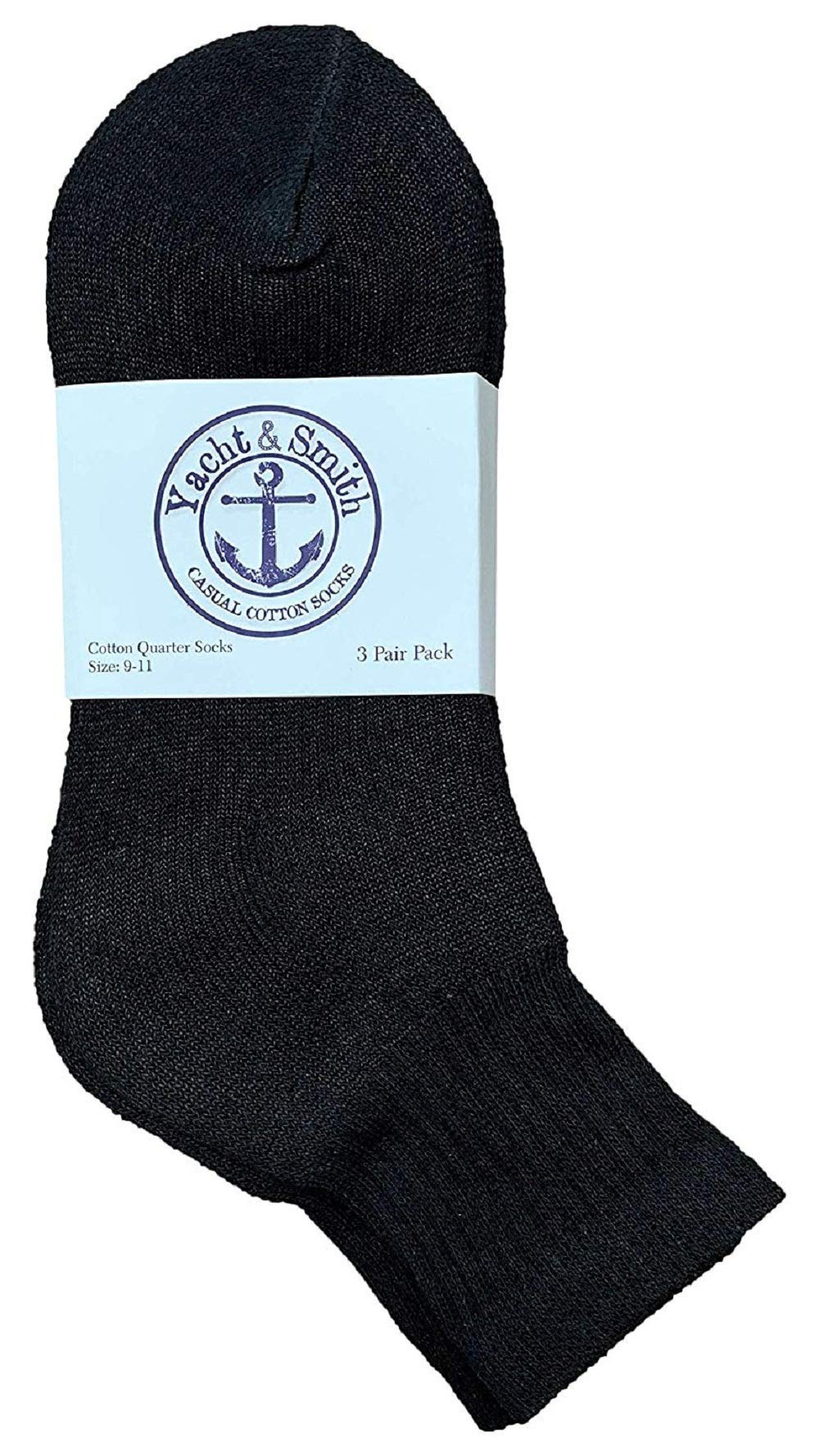 120 Pairs Bulk Women's Cotton Mid Ankle Athletic Socks - Size 9-11 - Yacht & Smith Wholesale - Perfect for Sports, Running, Gym & Everyday Wear
