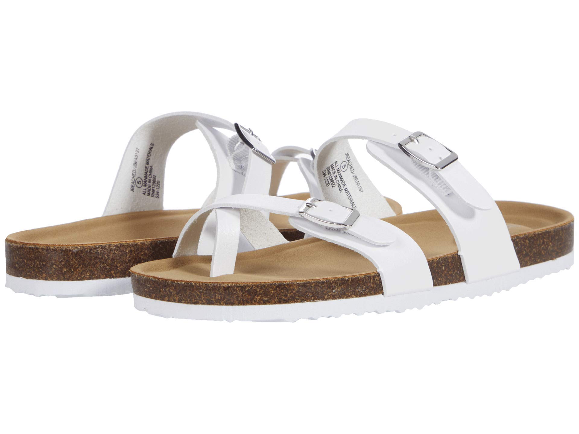 Steve Madden Girls' Jbeached Sandals - Comfortable Kids' Flip Flops for Beach, Pool & Summer Play | Toddler to Big Kid Sizes