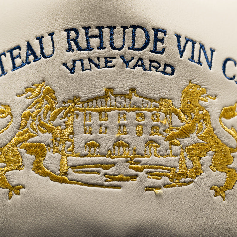 Rhude Cellier Trucker Hat Navy/Cream - Stylish Baseball Cap for Men & Women - Perfect for Outdoor Activities, Sports, and Casual Wear