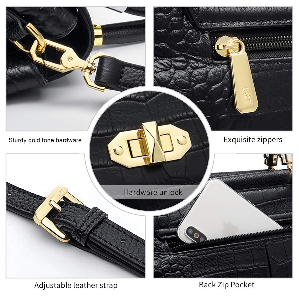 Premium Cow Leather Handbags for Women - Small Tote, Crossbody & Top-Handle Purse - Elegant Ladies Handbag & Mother's Day Gift - Perfect for Work, Travel & Daily Use