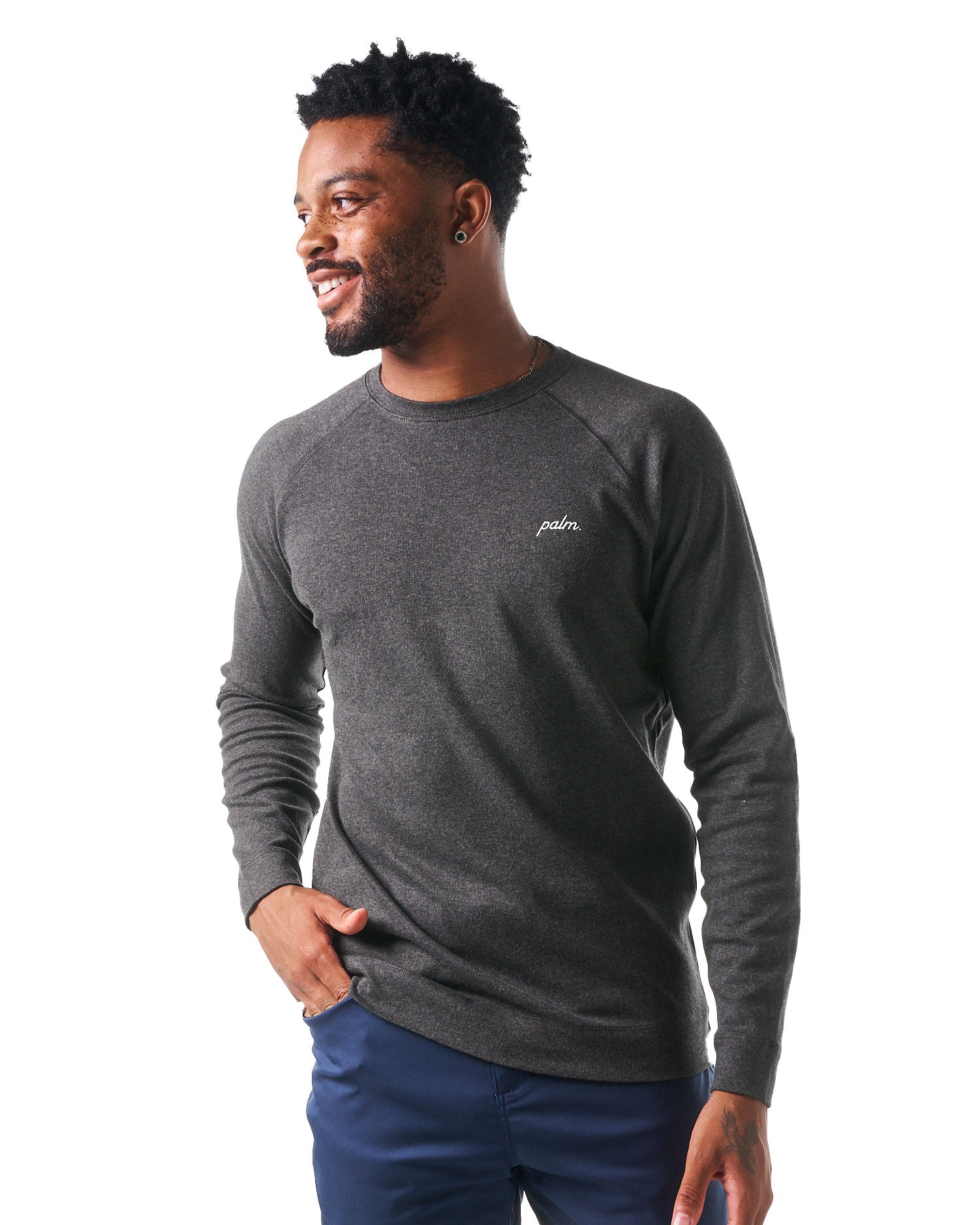 Palm Golf Co. Cachet Crewneck Sweatshirt - Men's Casual Pullover for Golf & Streetwear - Perfect for Golf Outings, Lounge & Everyday Wear