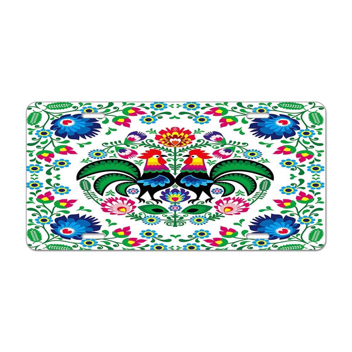 Cute Watercolor Deer with Butterfly Car License Plate Cover - 6