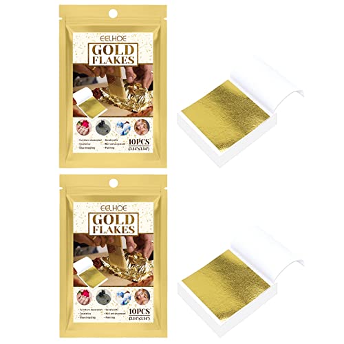 Gold Foil Mask & Nail Art Kit - Skin Care, Beauty & Food Decoration - Electric Nail Filing System for Home & Salon Use (Size A, One Size)