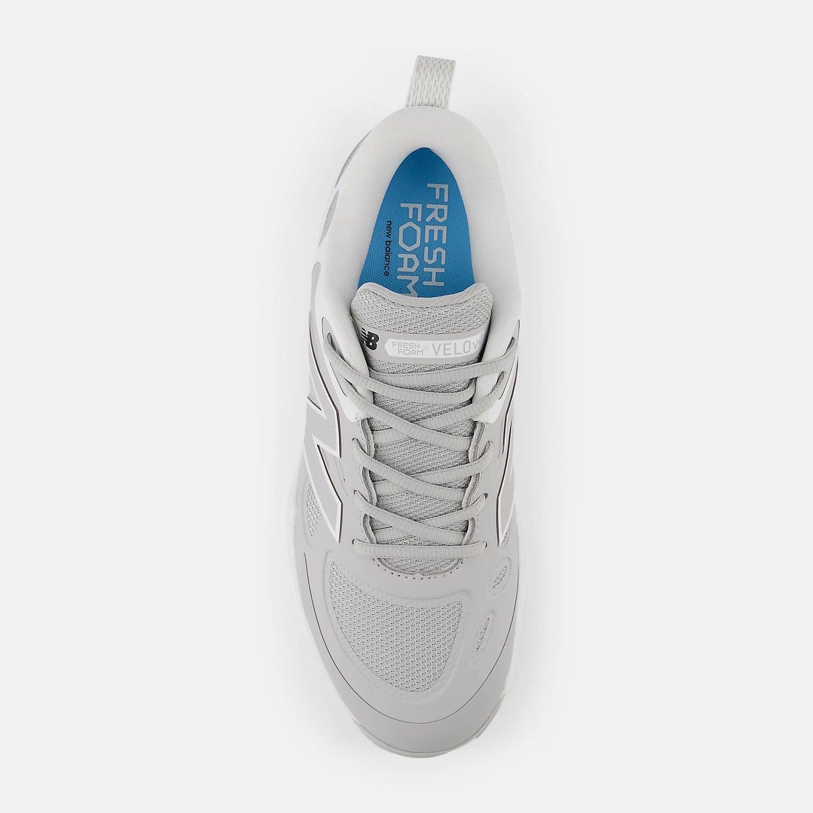 New Balance Women's Fresh Foam X Velo V4 Metal Fastpitch Softball Cleats - Lightweight Grey Cleats for Women | Perfect for Softball Games & Training | Comfortable Athletic Shoes for Field Sports