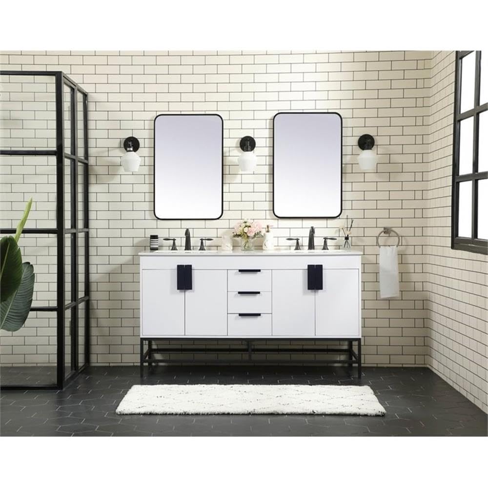 18 Inch Modern Bathroom Vanity Cabinet - Natural Oak Under Sink Storage Organizer for Bathroom Decor | Space-Saving Bathroom Fixture for Small Spaces & Apartment Living