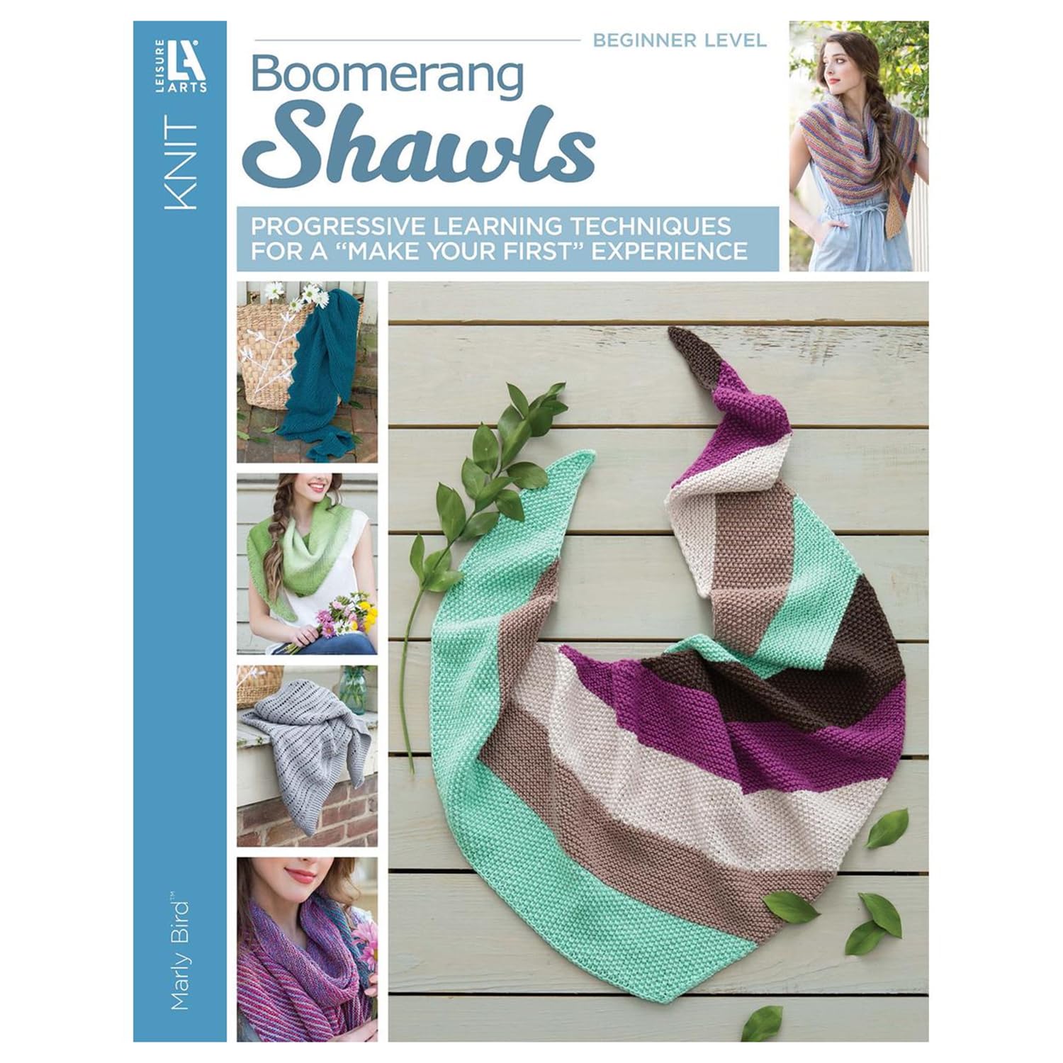 Leisure Arts Boomerang Shawls Knitting Book - Easy Knit Patterns & How to Knit Guide for Beginners & Advanced - Perfect for DIY Gifts, Winter Accessories & Cozy Home Projects