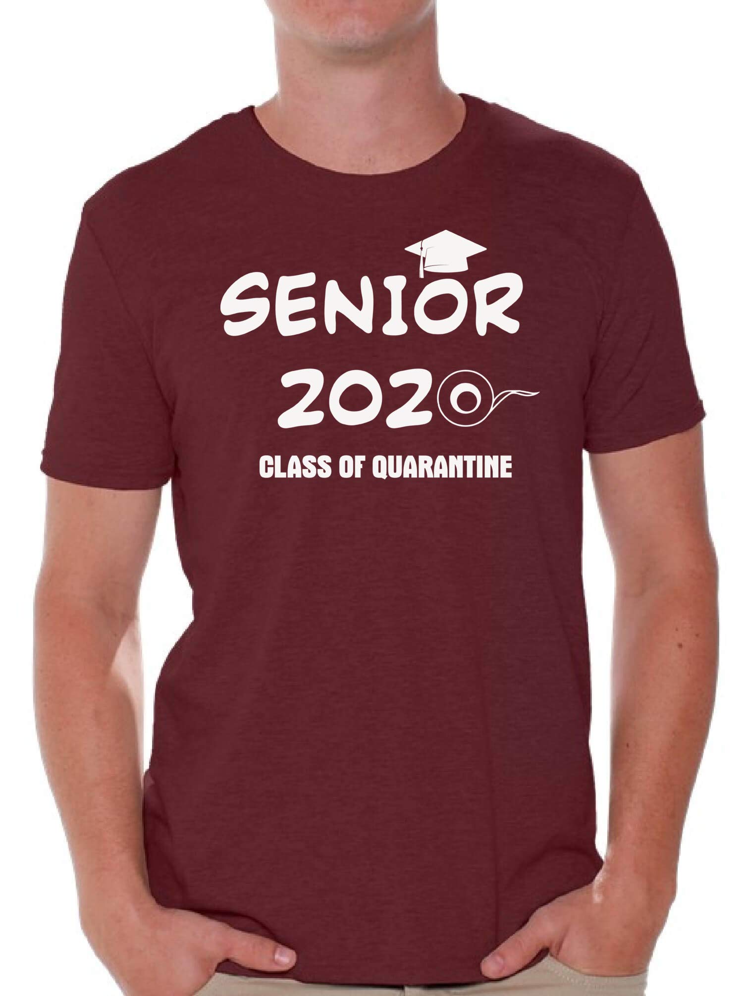 Class of 2020 Senior T-Shirt for Men - Vintage Graduation Tee - Perfect for High School & College Graduation Parties, Yearbook Signing & Alumni Reunions