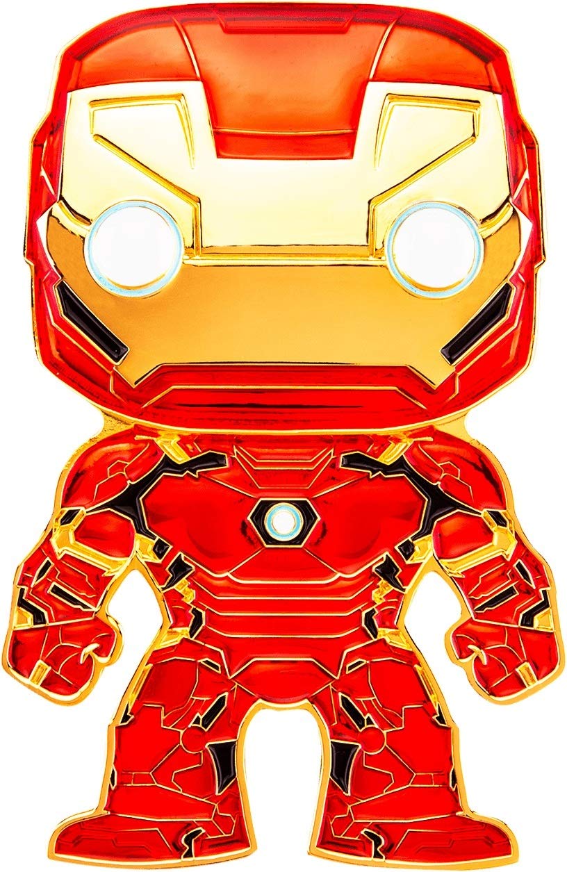 Funko Pop! Marvel Iron Man Premium Enamel Pin - Collectible Superhero Badge for Backpacks, Jackets & Cosplay | Official Marvel Merchandise