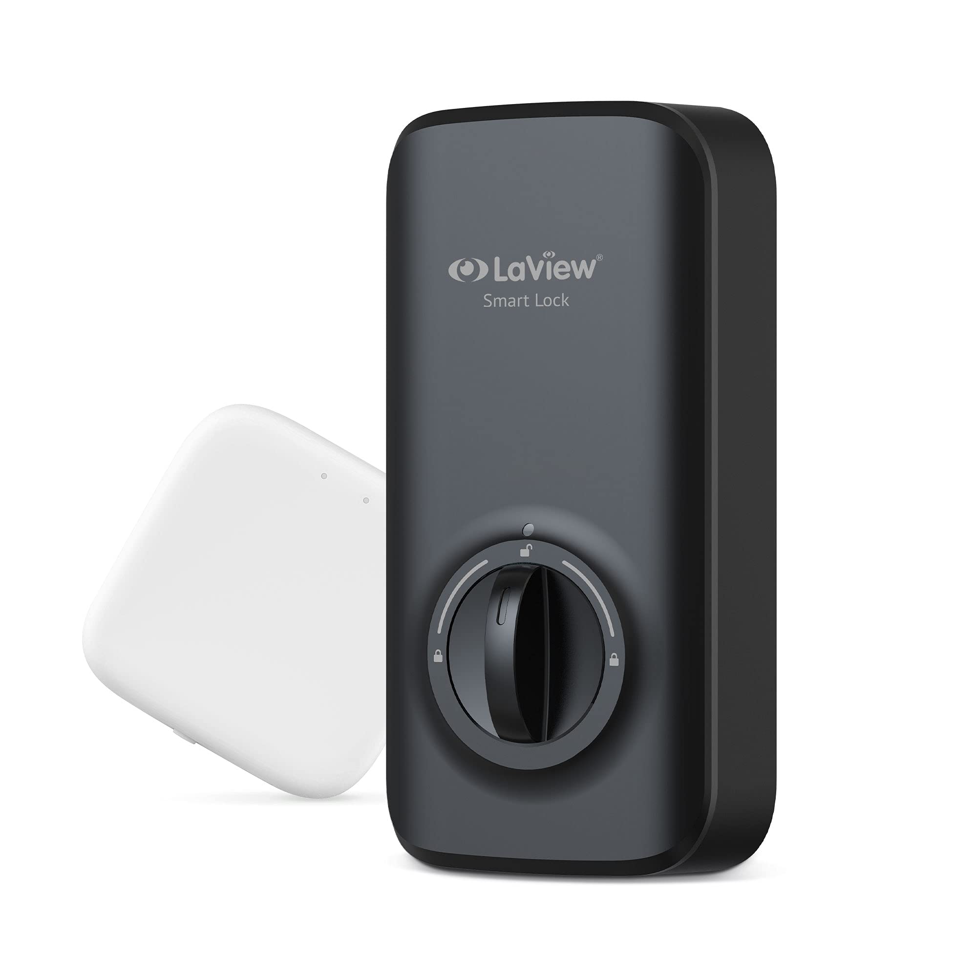 LaView Smart Door Lock - WiFi & Bluetooth Enabled, Wireless Keyless Entry, Fits Existing Deadbolt, Works with Alexa & LaView Gateway - Perfect for Home Security & Smart Home Automation