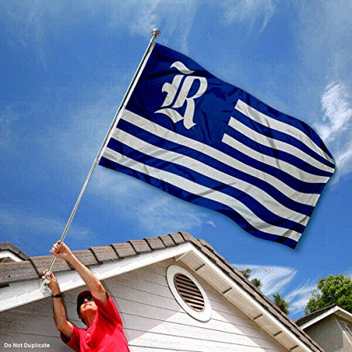 College Flags & Banners Co. Rice Owls Stars and Stripes American Flag - Perfect for Game Day, Tailgating & College Spirit Decor
