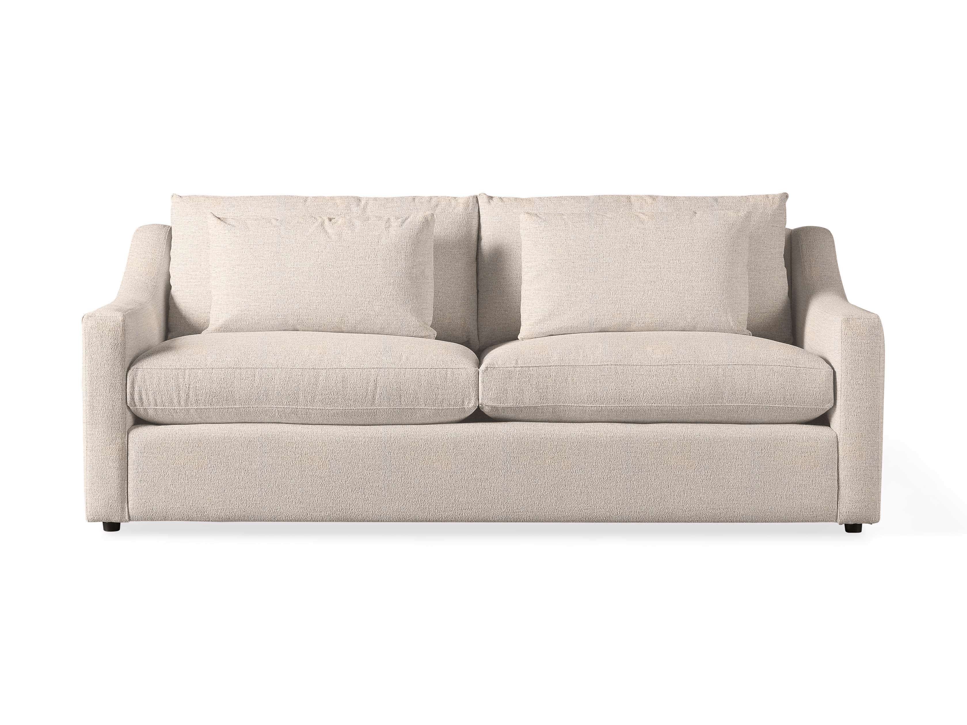 Ashby Sofa 252 - Modern 3-Seater Fabric Couch with Sturdy Wooden Legs for Living Room, Lounge & Office - Comfortable & Stylish Home Furniture