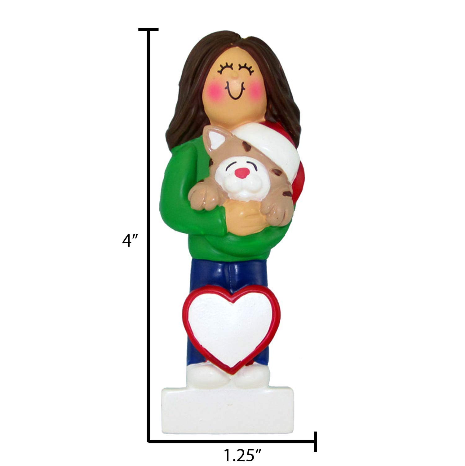 Personalized Cat Christmas Ornament 2024 - Custom Tabby Cat Gift for Cat Lovers, Pet Lovers & Christmas Decorations - Perfect for Holiday Tree Decor, Gift Giving & Festive Home Decorating