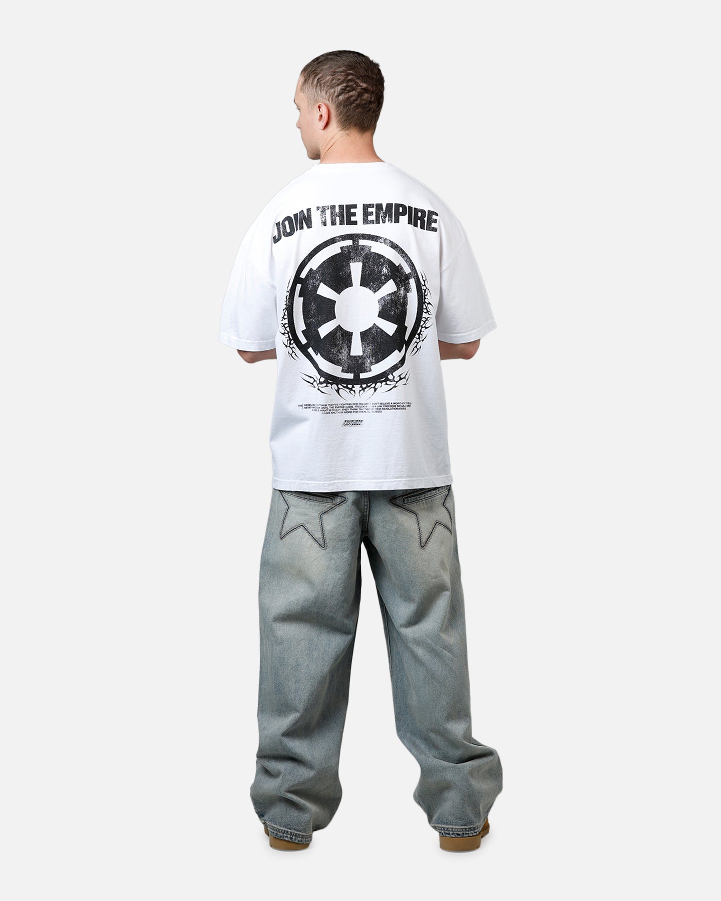 Star Wars Vintage Join The Empire T-Shirt - White - Officially Licensed - Perfect for Cosplay, Conventions & Star Wars Fans