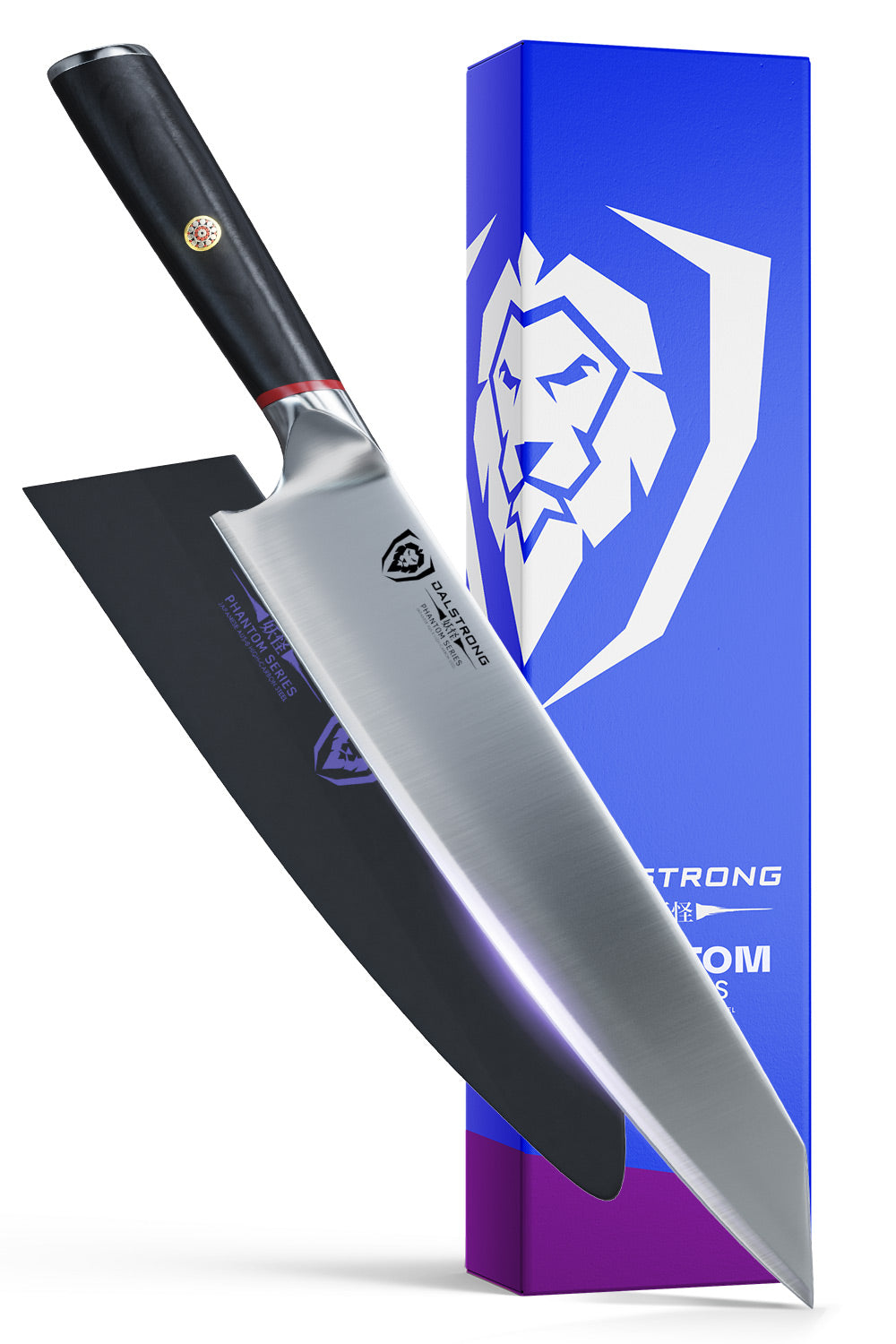 Premium Kiritsuke Chef Knife 9.5 Inch - Phantom Series High Carbon Steel Japanese Kitchen Knife - Dalstrong Professional Slicing & Dicing Knife for Sushi, Vegetables & Meat Preparation