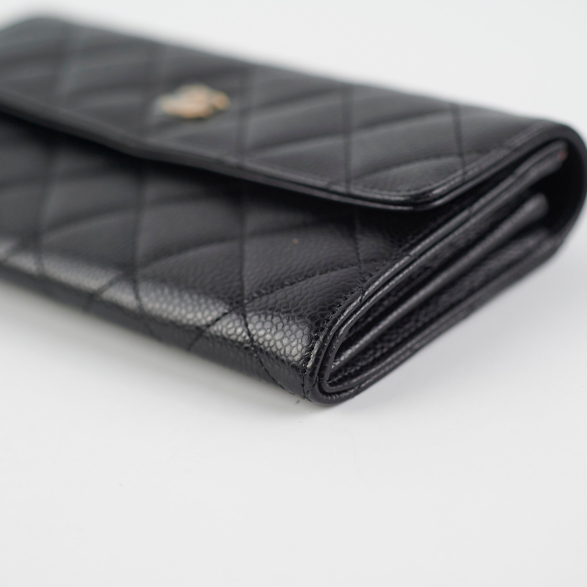 Chanel Caviar Quilted Large Wallet Black - Luxury Designer Womens Leather Wallet for Everyday Use & Special Occasions