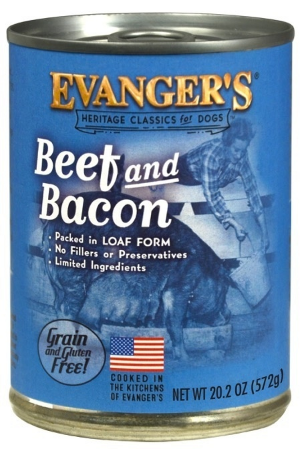 Evangers Classic Beef with Bacon Canned Dog Food - High Protein Grain-Free Wet Food for Adult Dogs - Perfect for Mealtime, Training Treats & Travel Feeding