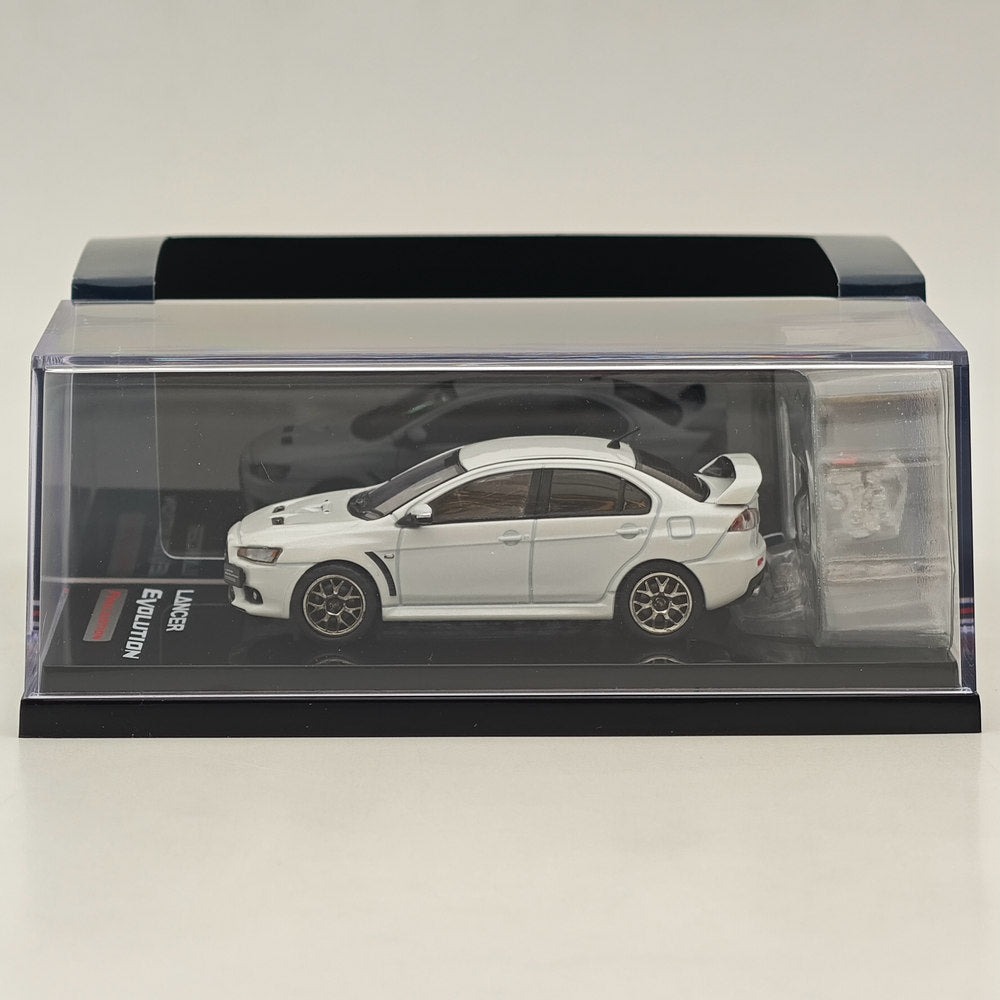 1/64 Mitsubishi Lancer Evolution X Final Edition Diecast Model Car - White HJ642053AWP - Collectible Scale Replica for Display & Racing Enthusiasts