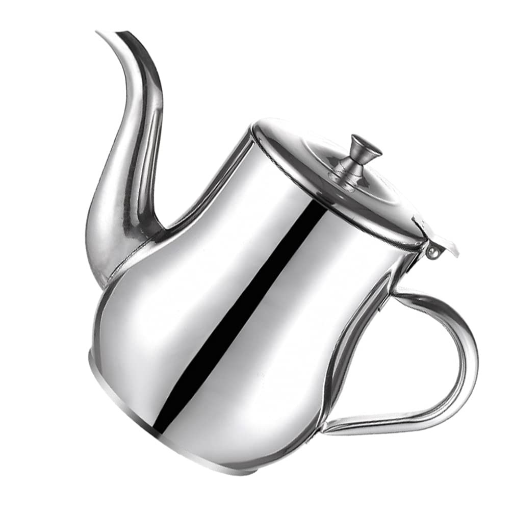 1pc Stainless Steel Oil Pot - Practical Kitchen Oil Container & Grease Dispenser with Strainer - Perfect for Cooking, Frying & Salad Dressing Storage
