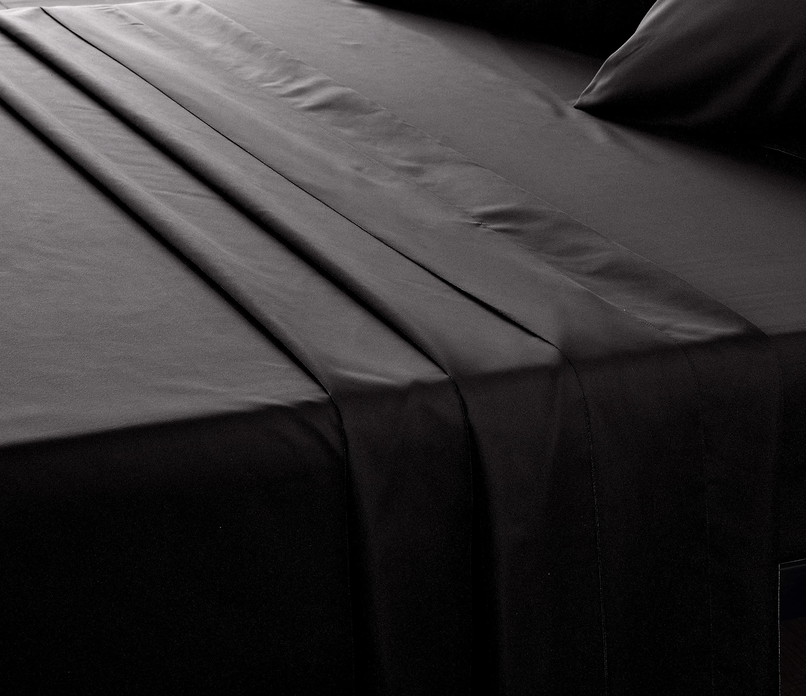 Premium 4-Piece Empire Home Bed Sheet Set - Breathable, Soft & Easy Care - Deep Pocket Fits King Size Mattress - Perfect for Luxury Bedrooms & Guest Rooms (Black)