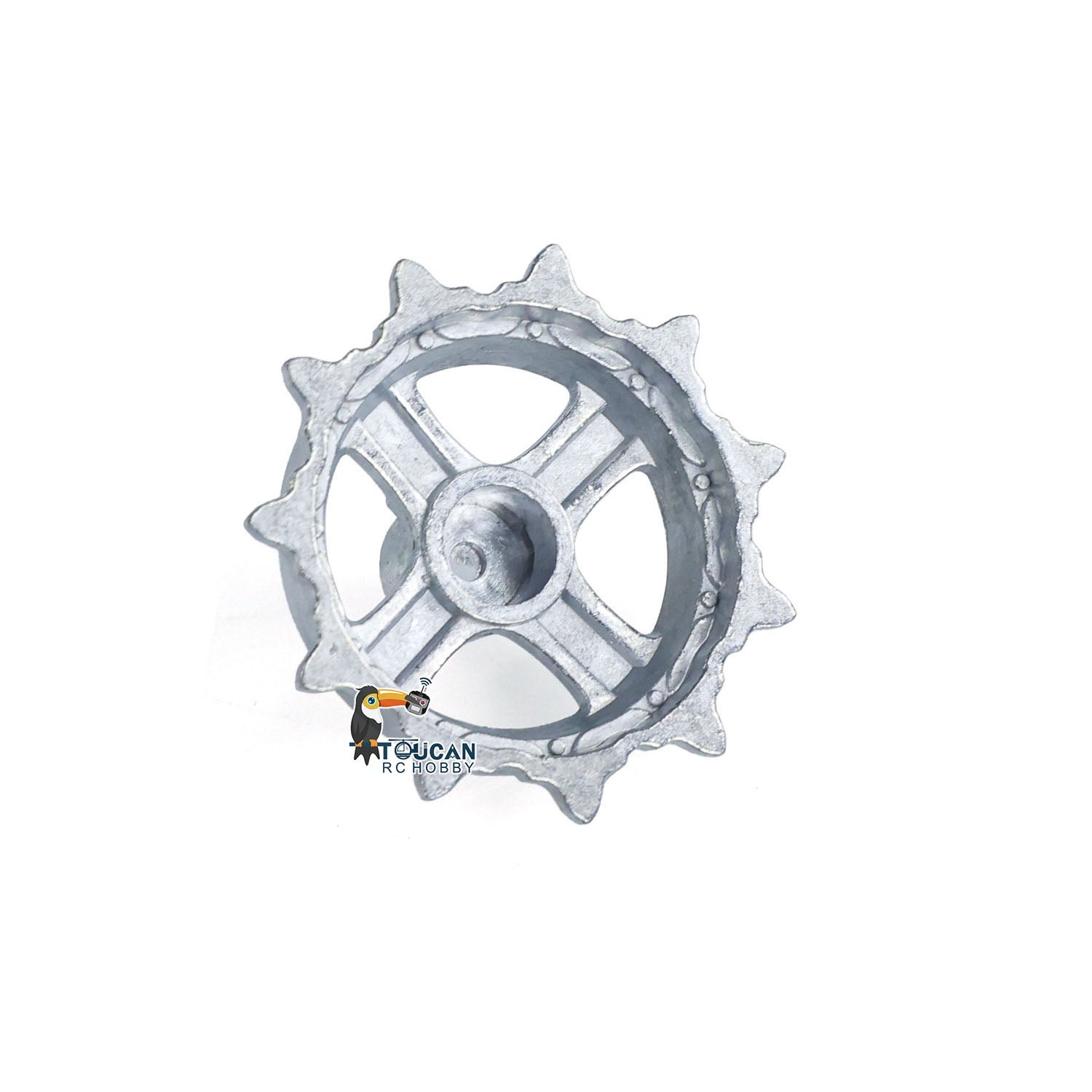 1 Pair Metal Sprockets Driving Wheel & Idler Wheel for HengLong 1/16 RC Battle Tank 3899A - Replacement Parts for Chinese 99A Military Armored Car Model - Perfect for RC Tank Upgrades, Repairs & DIY Projects