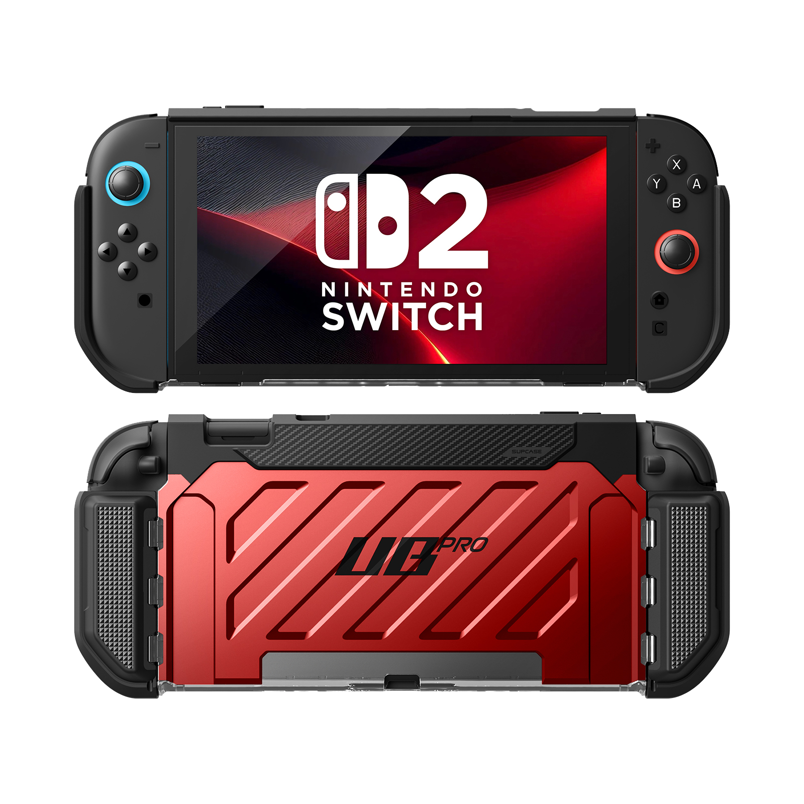 Nintendo Switch 2 Unicorn Beetle PRO Protective Gaming Case - Shockproof & Scratch-Resistant Cover for Nintendo Switch 2 Console (Metallic Red) - Perfect for Travel, Outdoor Gaming & Daily Protection