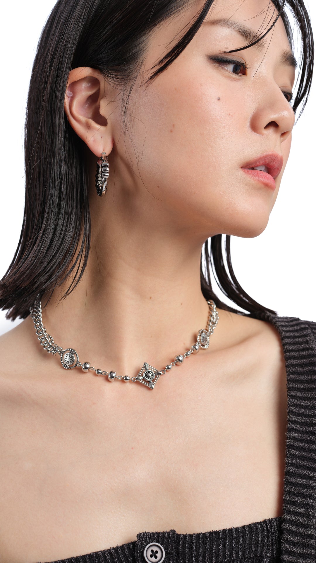 Future Darkness Necklace - Gothic Pendant for Women & Men - Perfect for Halloween, Cosplay & Dark Fashion Accessories