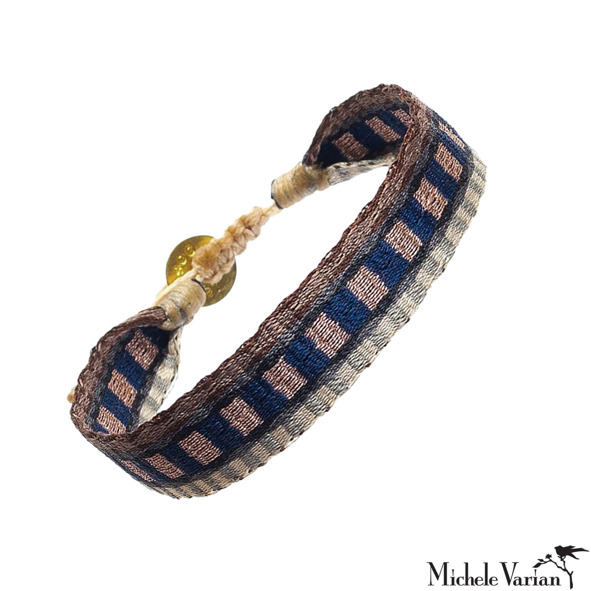 Friendship Bracelet Lavender Squares 1cm No. 1788 - Handmade Beaded Bracelet for Women, Girls | Perfect for Gifts, Best Friend Matching Jewelry, Summer Festival Accessories