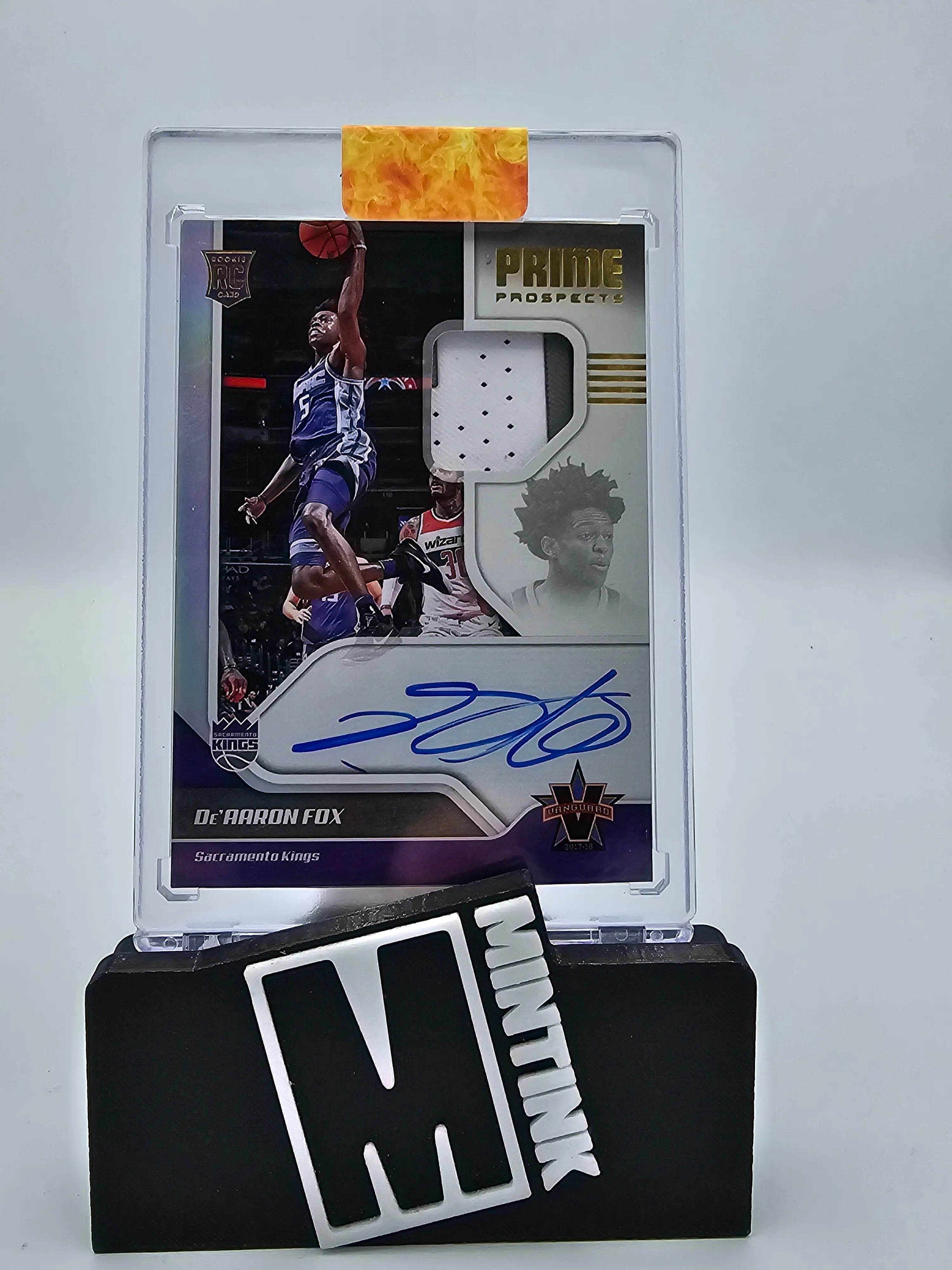 2017-18 Panini Vanguard Basketball De'Aaron Fox RC Prime Prospects Auto 03/99 #140 - Rare Rookie Card for NBA Collectors & Basketball Fans - Perfect for Trading, Investing, and Displaying in Your Sports Memorabilia Collection