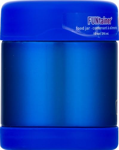 Thermos Funtainer 10oz Stainless Steel Vacuum Insulated Kids Food Jar - Leak Proof Lunch Container for School, Picnics & Travel - Blue