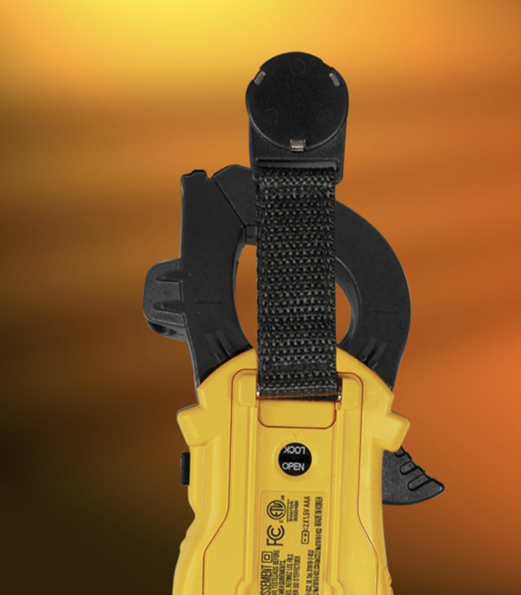 UEi DL579-600A True RMS Digital Clamp Meter with Temperature & Capacitance Measurement - 600A AC/DC Current Tester for HVAC, Electrical and Industrial Use