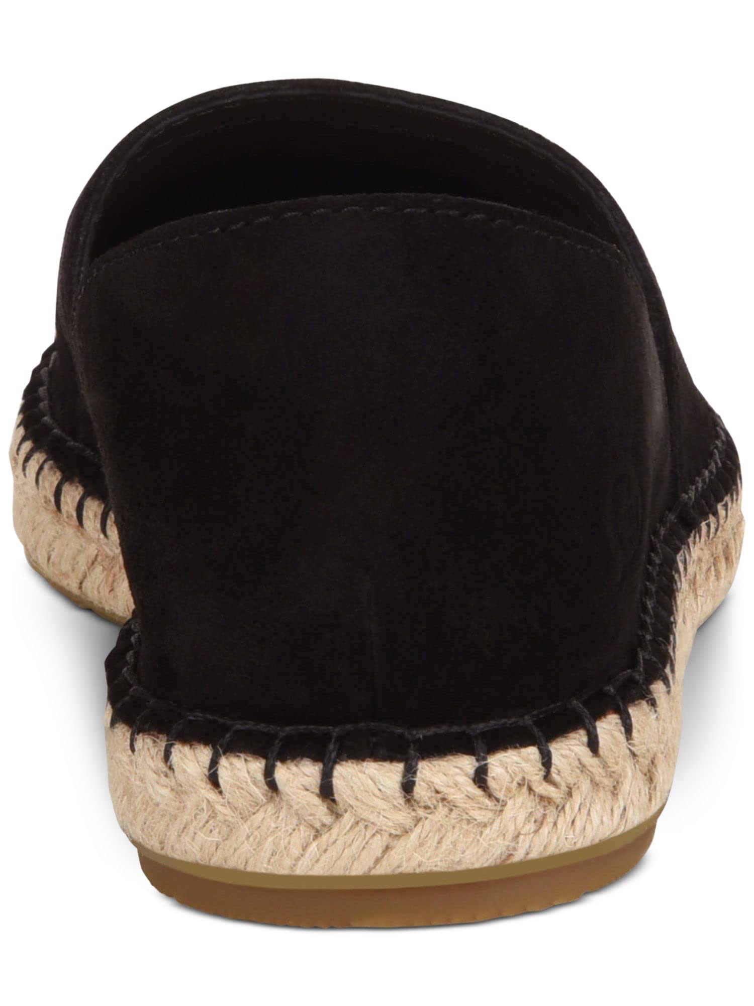 BORN Women's Stitch Suede Slip-On Loafers - Comfortable Black Loafers for Women Size 7 Medium (B,M) - Perfect for Office, Travel & Casual Wear