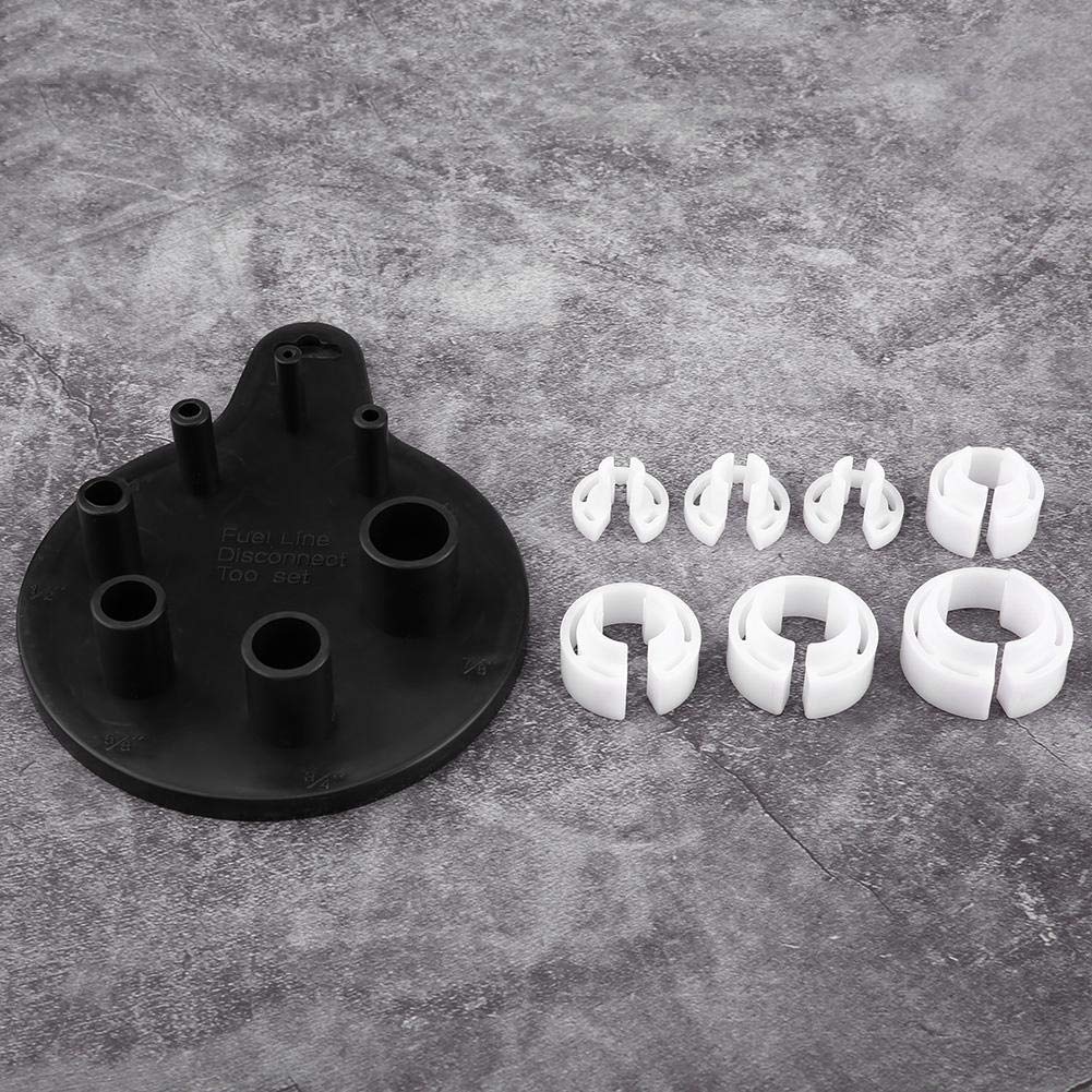 7-Piece Air Conditioner Oil Fuel Line Disconnect Tool Set - Quick Connect Sleeves for HVAC & Automotive AC System Repair & Maintenance