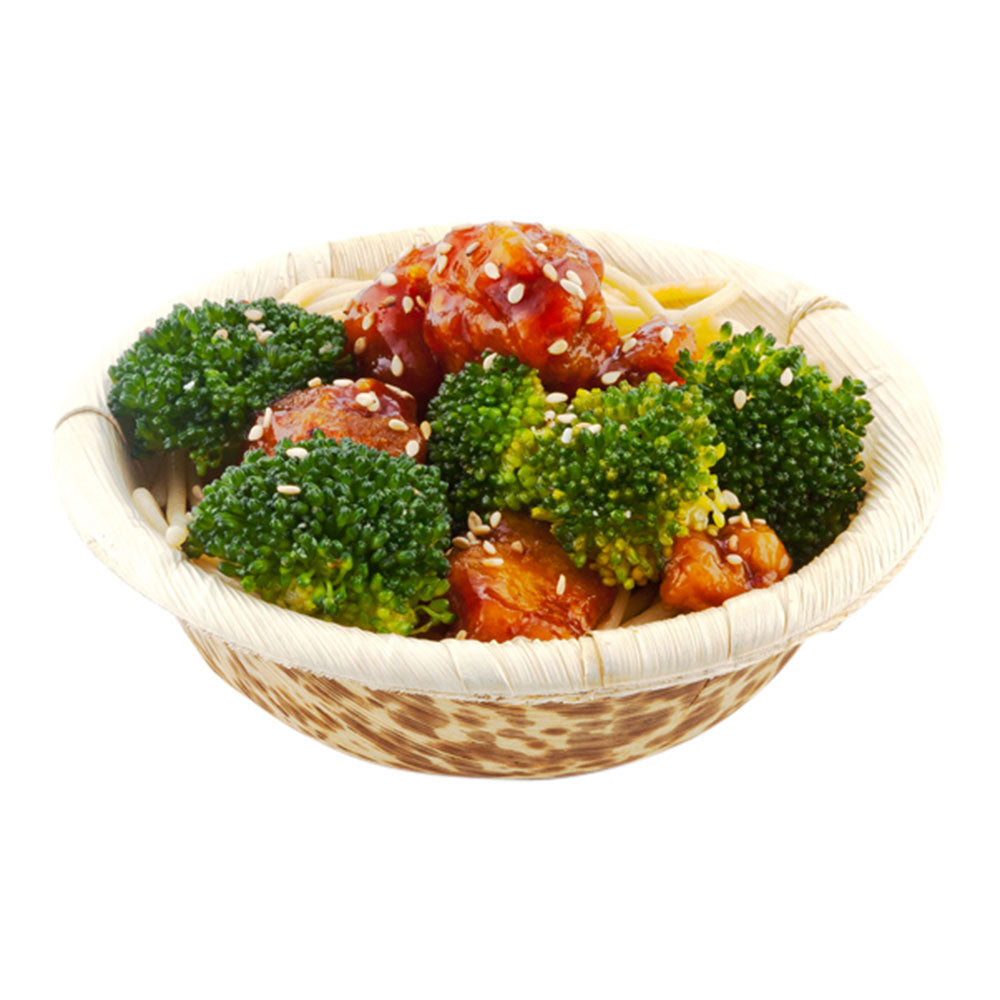 Premium 7 oz Round Natural Bamboo Bowls - Set of 50 (5