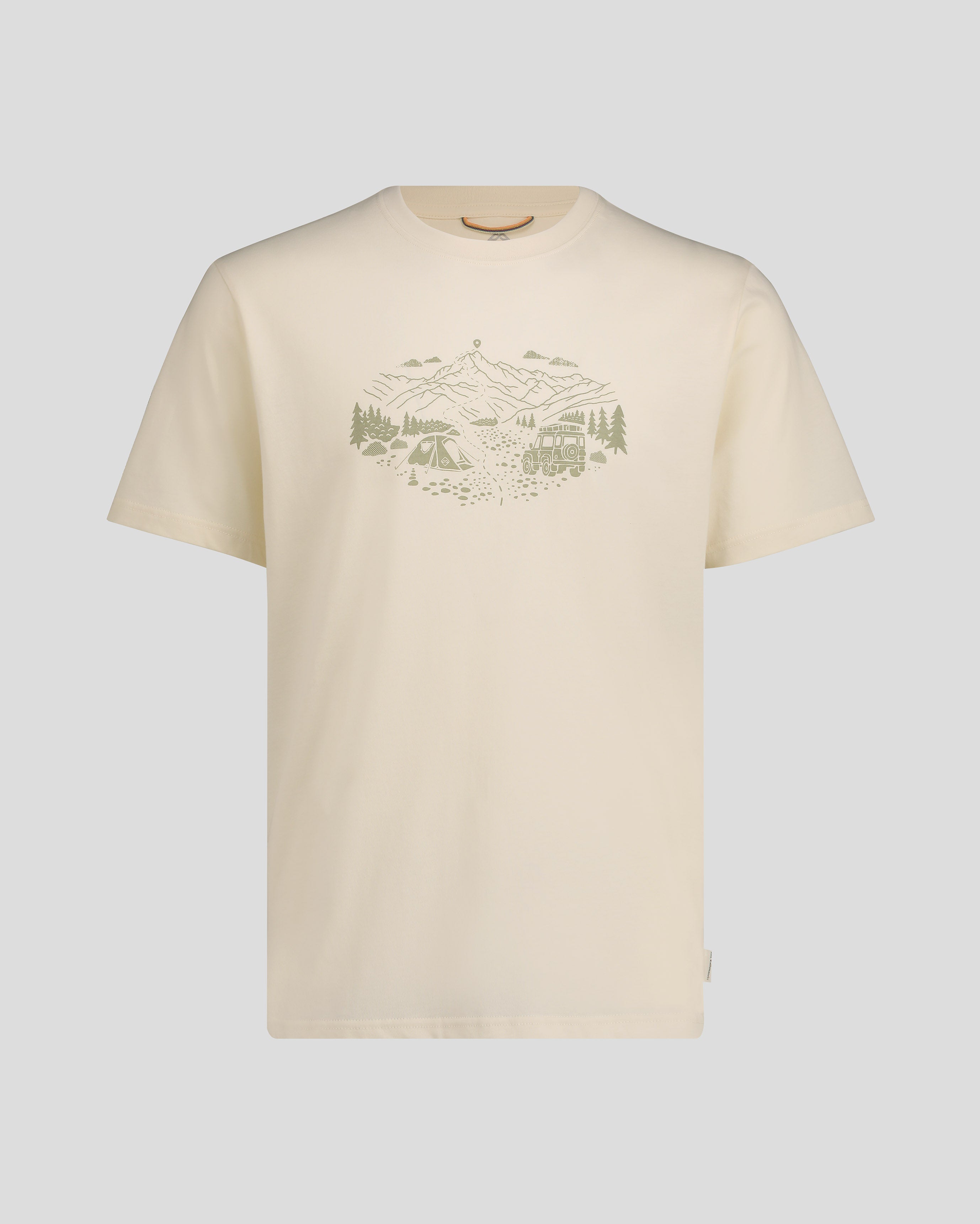 Organic Cotton Men's Ridgeline T-Shirt - Breathable & Comfortable Casual Tee for Everyday Wear, Outdoor Activities, and Gym Workouts