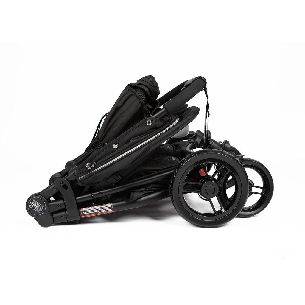 Valco Baby Slim Twin Double Stroller 2024 - Lightweight Compact Side by Side Stroller for Twins, Licorice Black | Perfect for City Walks, Shopping & Travel with Two Kids